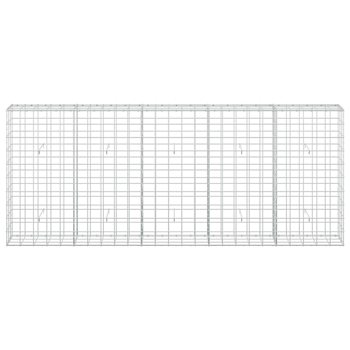 vidaXL Gabion with 5 mm Wire and 10x10 cm Mesh 250x30x100 cm 3