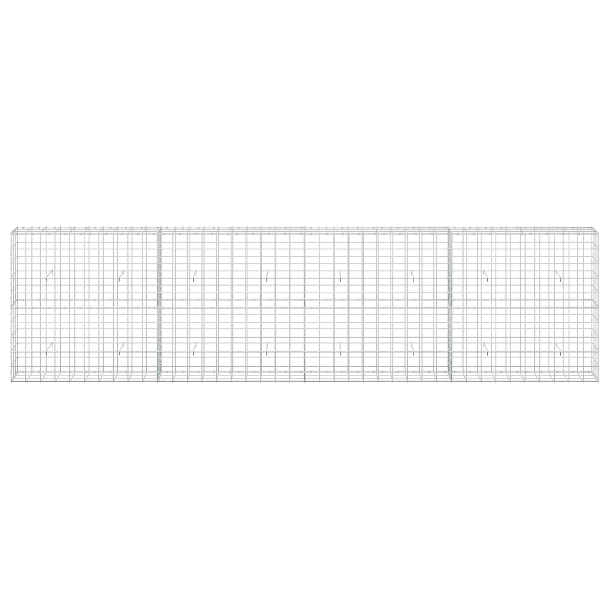 vidaXL Gabion with 5 mm Wire and 10x10 cm Mesh 400x30x100 cm 3