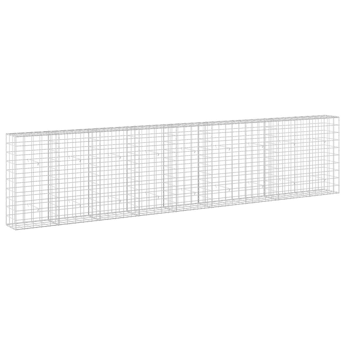 vidaXL Gabion with 5 mm Wire and 10x10 cm Mesh 450x30x100 cm 2