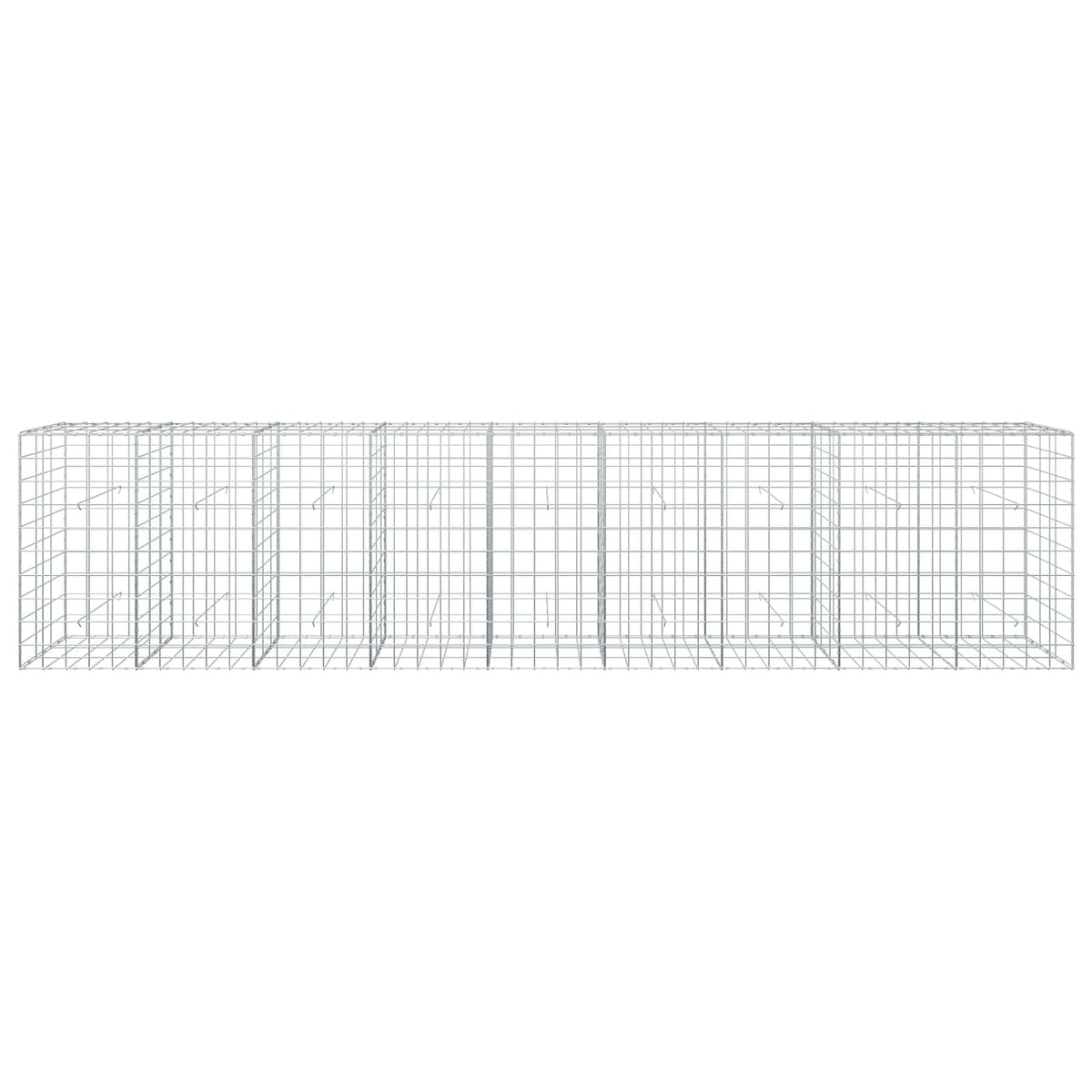 vidaXL Gabion with 5 mm Wire and 10x10 cm Mesh 450x30x100 cm 3