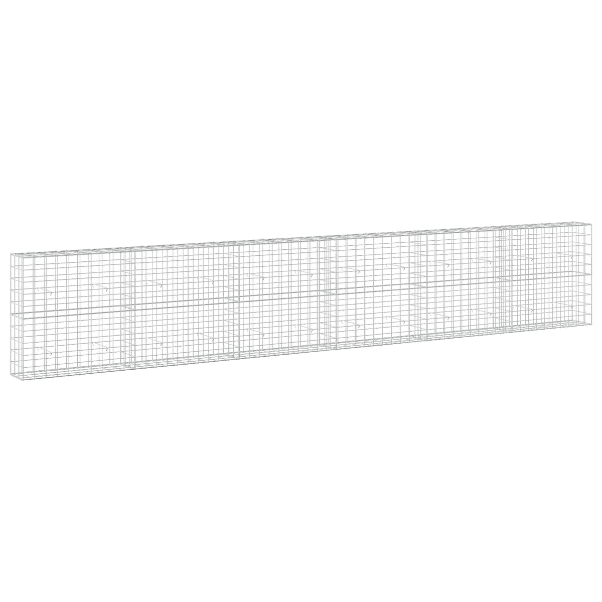 vidaXL Gabion with 5 mm Wire and 10x10 cm Mesh 600x30x100 cm 2