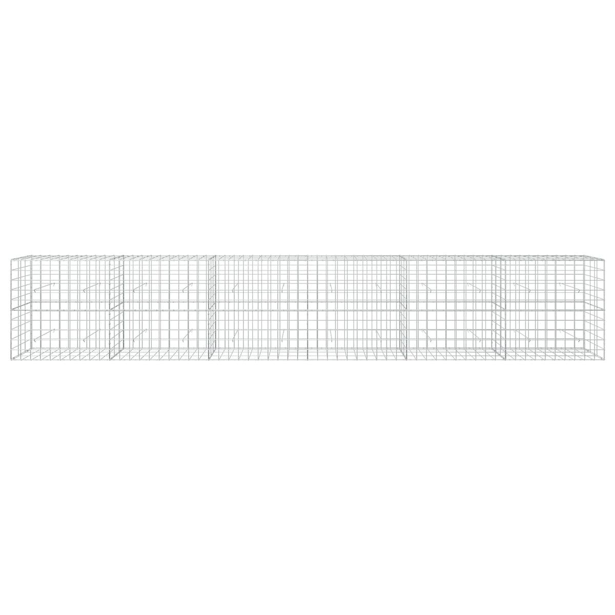 vidaXL Gabion with 5 mm Wire and 10x10 cm Mesh 600x30x100 cm 3