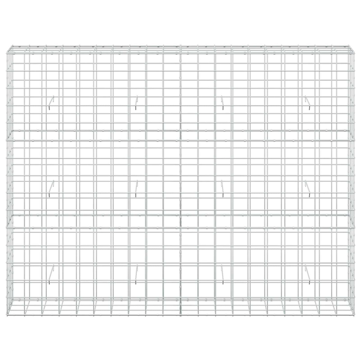 vidaXL Gabion with 5 mm Wire and 10x10 cm Mesh 200x30x150 cm 3