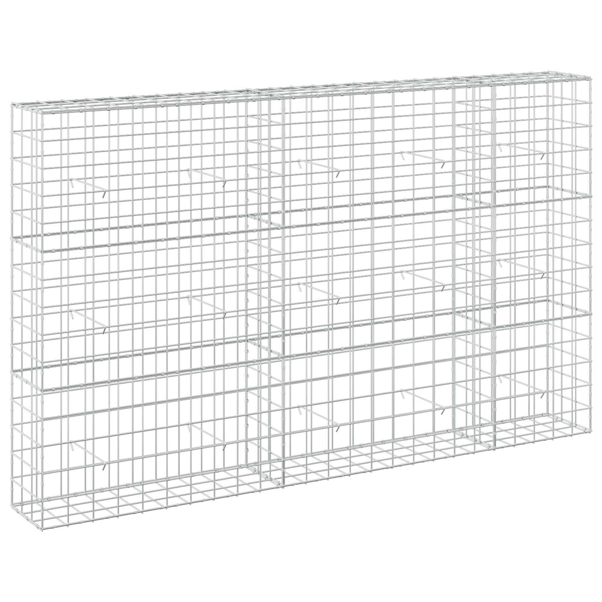 vidaXL Gabion with 5 mm Wire and 10x10 cm Mesh 250x30x150 cm 2