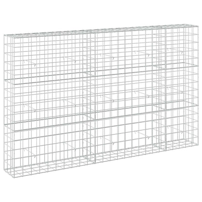 vidaXL Gabion with 5 mm Wire and 10x10 cm Mesh 250x30x150 cm 2