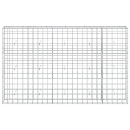 vidaXL Gabion with 5 mm Wire and 10x10 cm Mesh 250x30x150 cm 3
