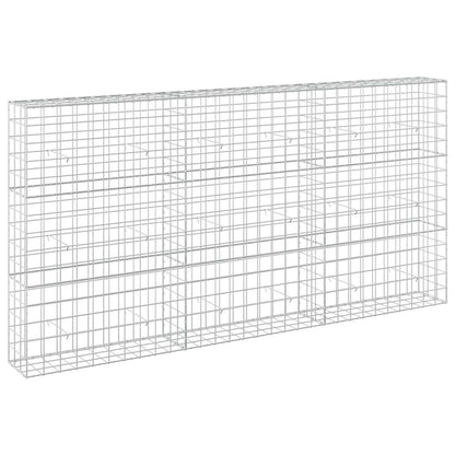 vidaXL Gabion with 5 mm Wire and 10x10 cm Mesh 300x30x150 cm 2