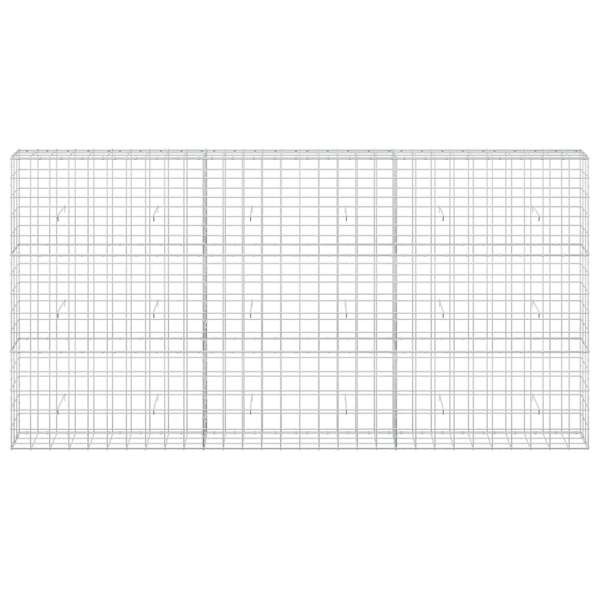 vidaXL Gabion with 5 mm Wire and 10x10 cm Mesh 300x30x150 cm 3