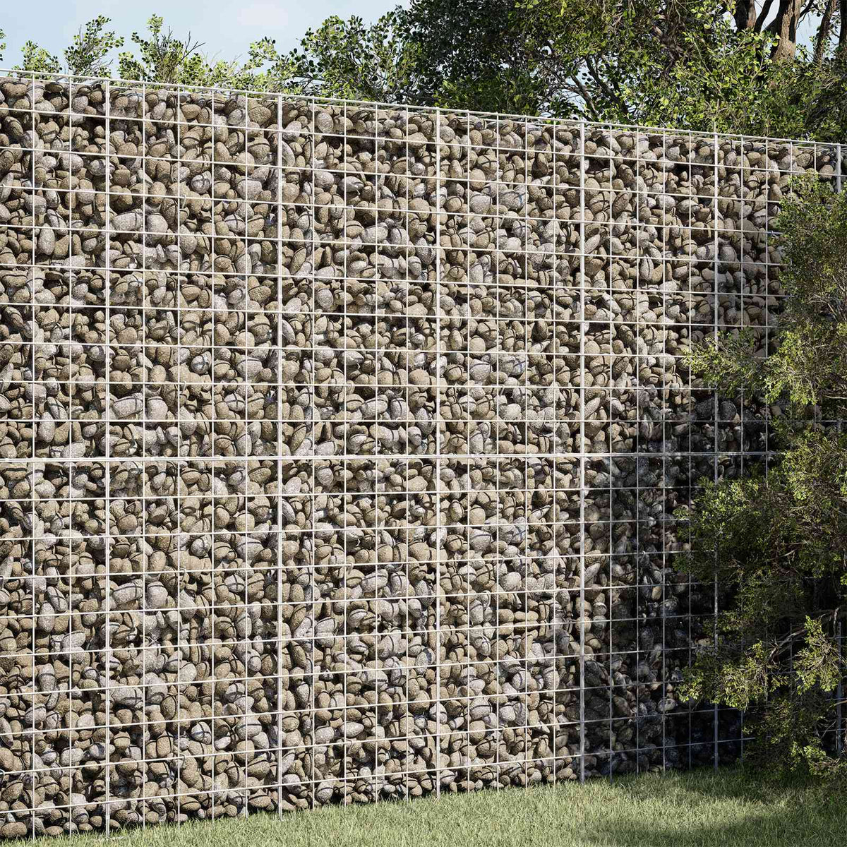 vidaXL Gabion with 5 mm Wire and 10x10 cm Mesh 150x30x200 cm 1