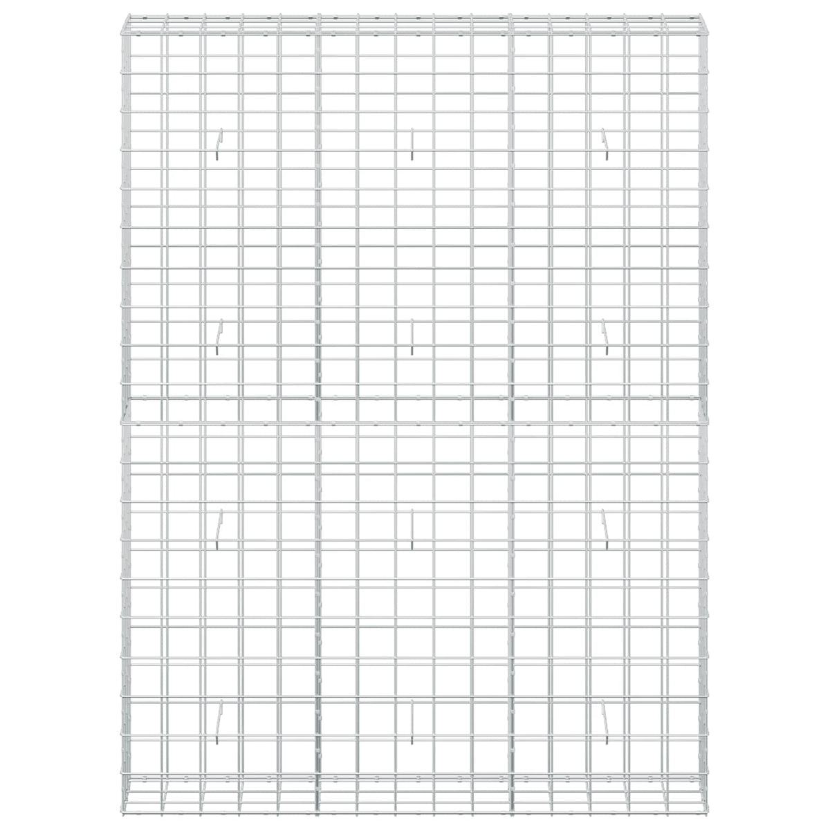 vidaXL Gabion with 5 mm Wire and 10x10 cm Mesh 150x30x200 cm 3