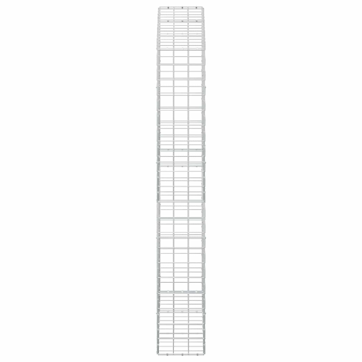 vidaXL Gabion with 5 mm Wire and 10x10 cm Mesh 150x30x200 cm 4
