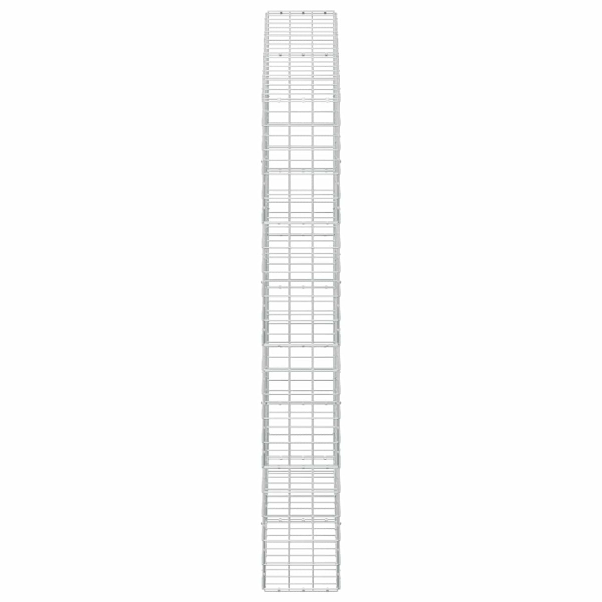 vidaXL Gabion with 5 mm Wire and 10x10 cm Mesh 200x30x200 cm 4