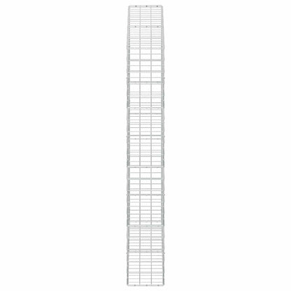 vidaXL Gabion with 5 mm Wire and 10x10 cm Mesh 200x30x200 cm 4