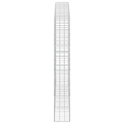 vidaXL Gabion with 5 mm Wire and 10x10 cm Mesh 300x30x200 cm 4