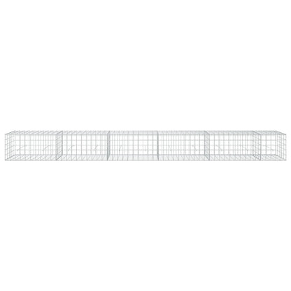 vidaXL Gabion with 5 mm Wire and 10x10 cm Mesh 550x50x50 cm 3