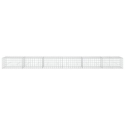 vidaXL Gabion with 5 mm Wire and 10x10 cm Mesh 600x50x50 cm 3