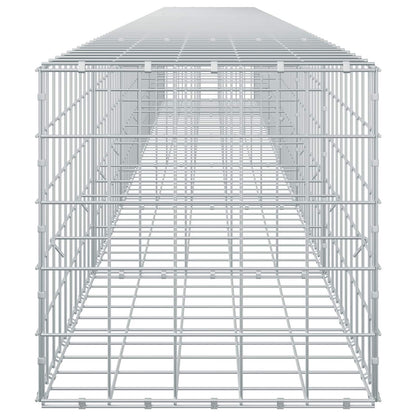 vidaXL Gabion with 5 mm Wire and 10x10 cm Mesh 600x50x50 cm 4