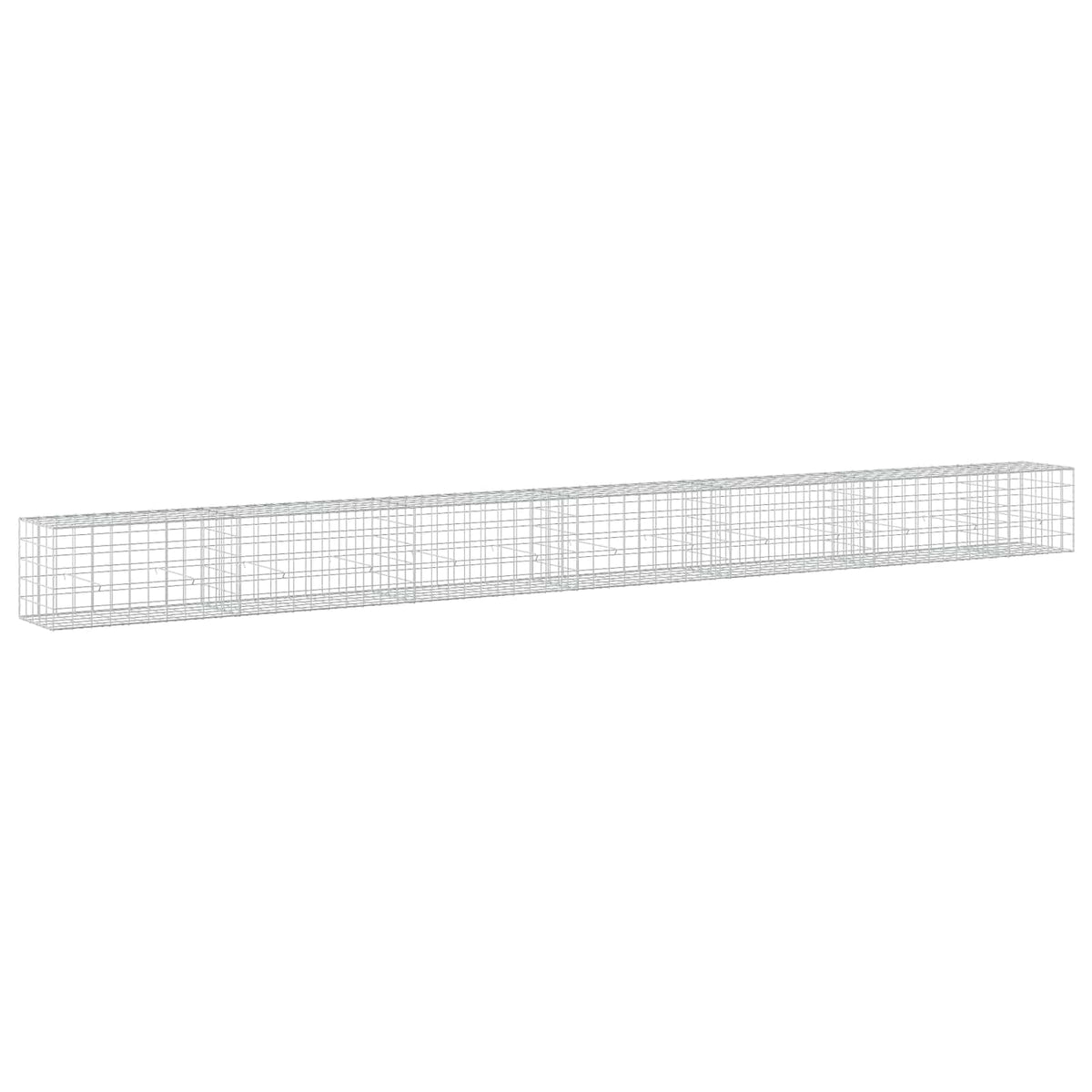 vidaXL Gabion with 5 mm Wire and 10x10 cm Mesh 650x50x50 cm 2