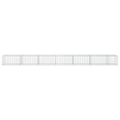 vidaXL Gabion with 5 mm Wire and 10x10 cm Mesh 650x50x50 cm 3