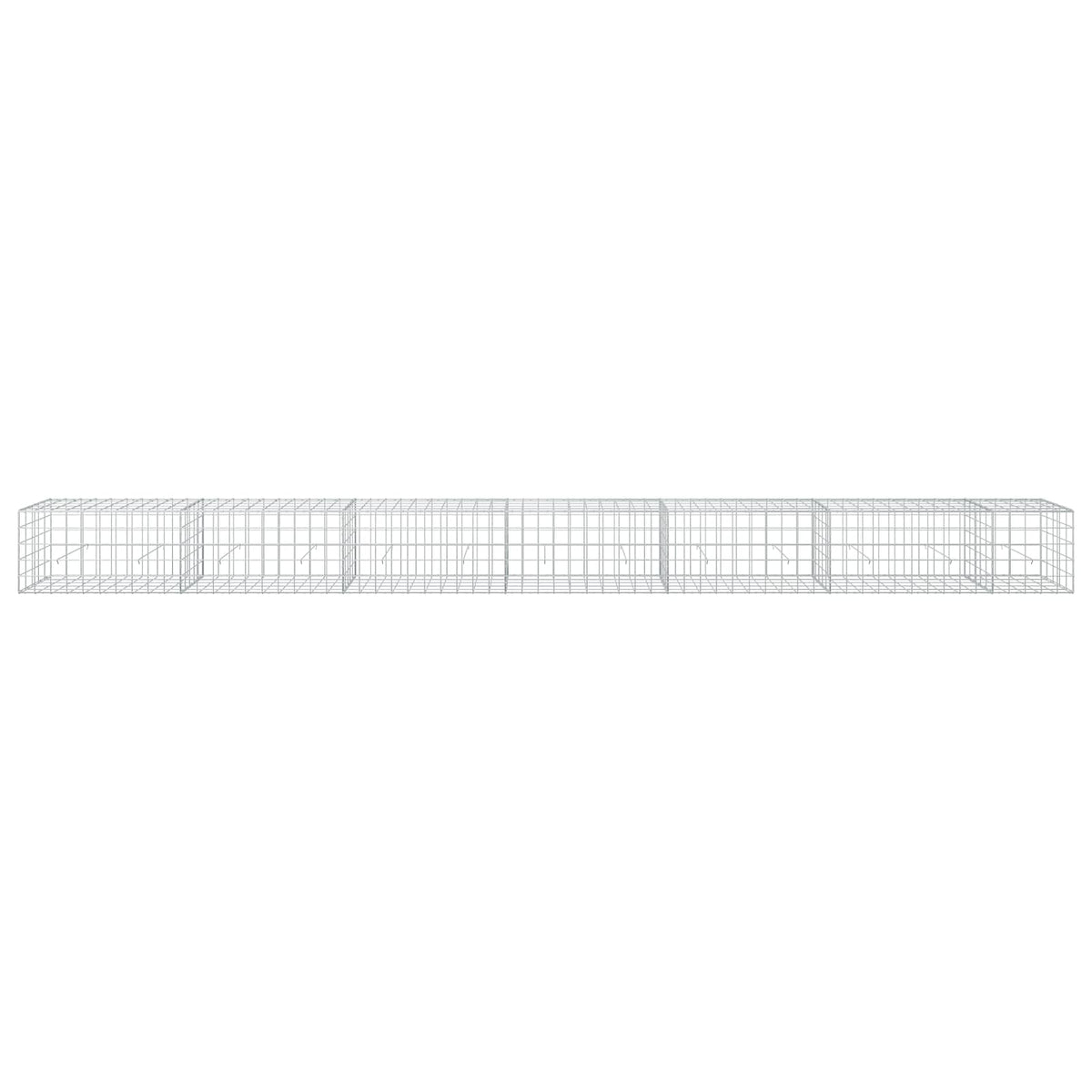 Gabion with 5 mm Wire and 10x10 cm Mesh 50x50x50 cm Height 50 cm Thickness 50 cm 50–1000 cm 650 cm