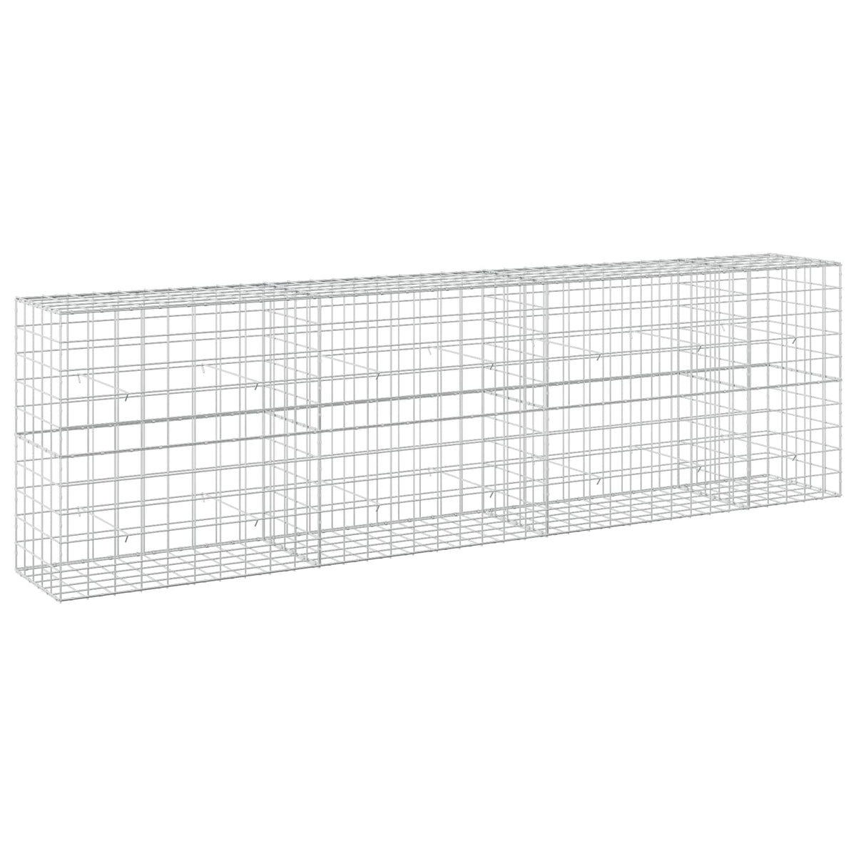 vidaXL Gabion with 5 mm Wire and 10x10 cm Mesh 350x50x100 cm 2
