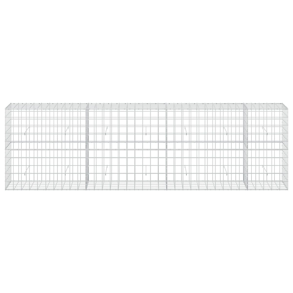 vidaXL Gabion with 5 mm Wire and 10x10 cm Mesh 350x50x100 cm 3