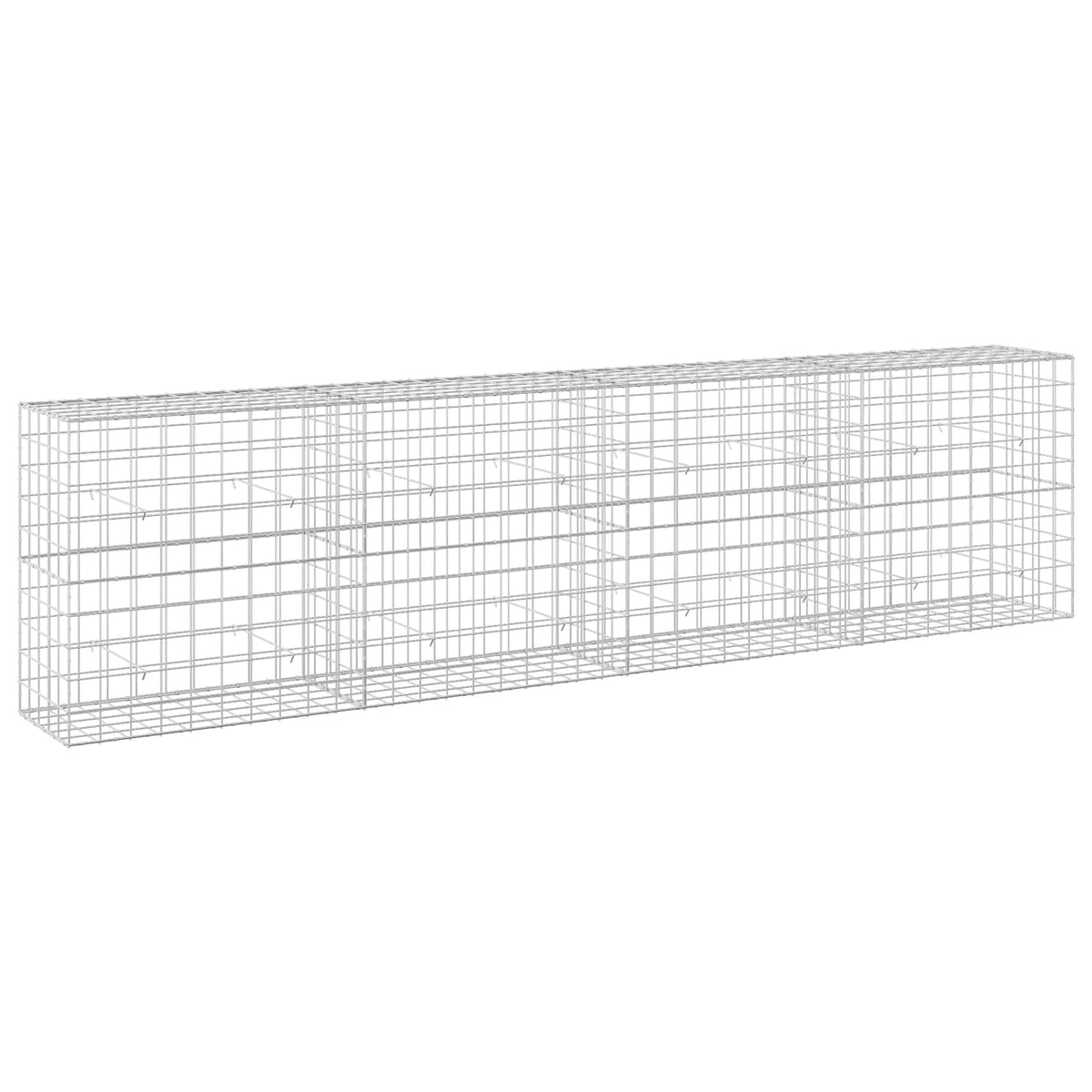 vidaXL Gabion with 5 mm Wire and 10x10 cm Mesh 400x50x100 cm 2