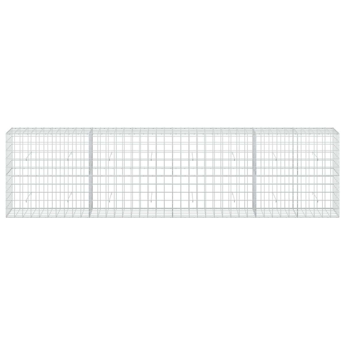 vidaXL Gabion with 5 mm Wire and 10x10 cm Mesh 400x50x100 cm 3