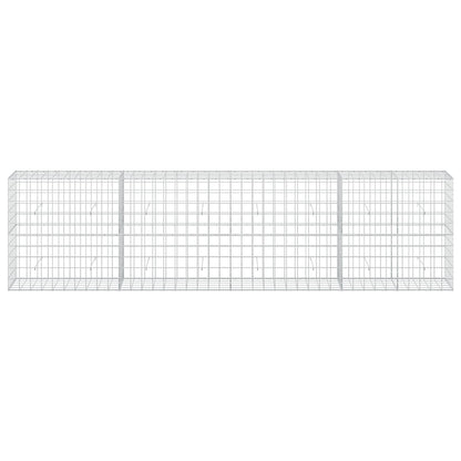 vidaXL Gabion with 5 mm Wire and 10x10 cm Mesh 400x50x100 cm 3