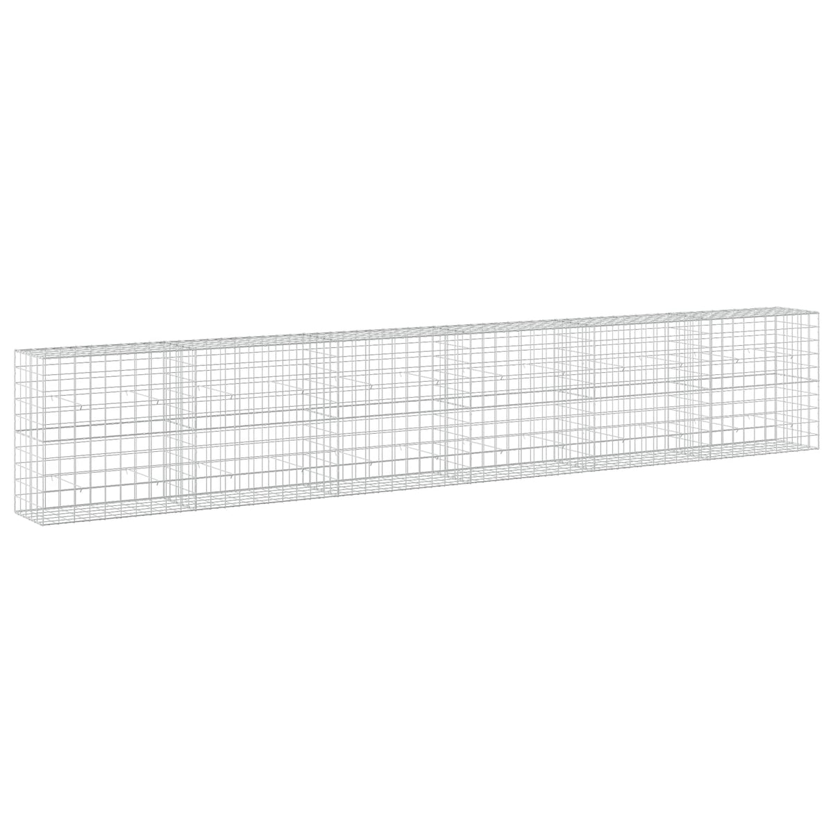 vidaXL Gabion with 5 mm Wire and 10x10 cm Mesh 600x50x100 cm 2