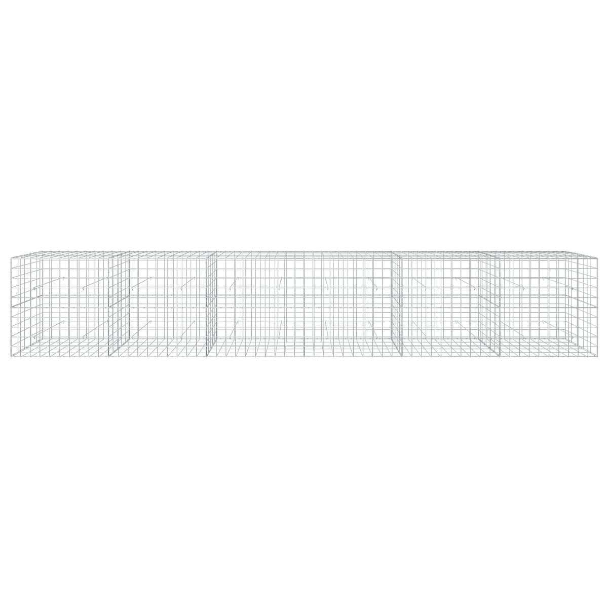 vidaXL Gabion with 5 mm Wire and 10x10 cm Mesh 600x50x100 cm 3
