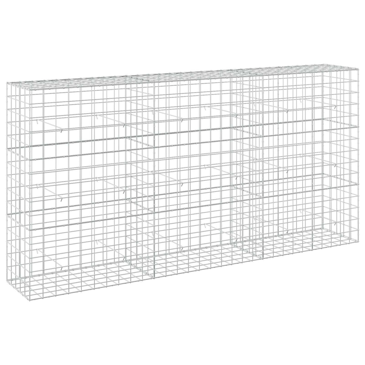 vidaXL Gabion with 5 mm Wire and 10x10 cm Mesh 300x50x150 cm 2