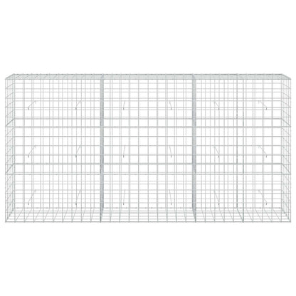 vidaXL Gabion with 5 mm Wire and 10x10 cm Mesh 300x50x150 cm 3