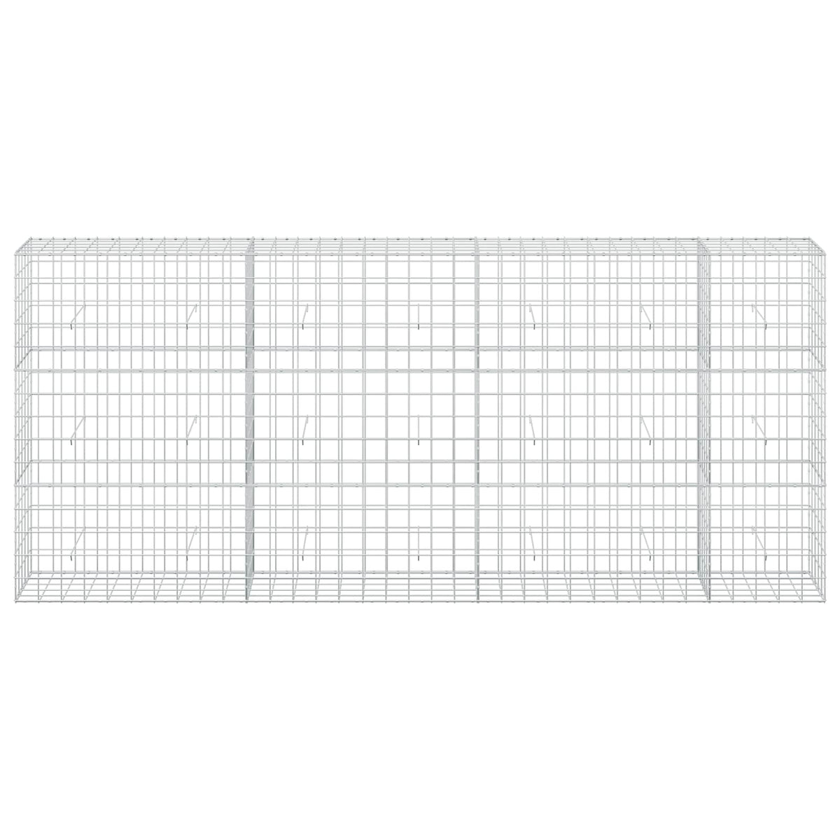 vidaXL Gabion with 5 mm Wire and 10x10 cm Mesh 350x50x150 cm 3