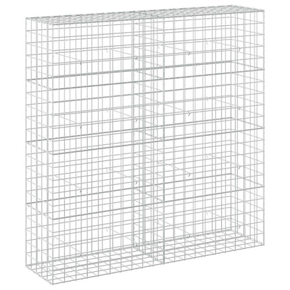 vidaXL Gabion with 5 mm Wire and 10x10 cm Mesh 200x50x200 cm 2