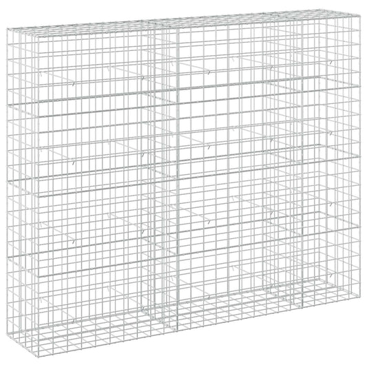 vidaXL Gabion with 5 mm Wire and 10x10 cm Mesh 250x50x200 cm 2