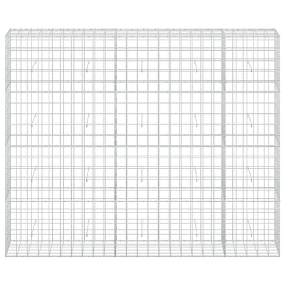 vidaXL Gabion with 5 mm Wire and 10x10 cm Mesh 250x50x200 cm 3
