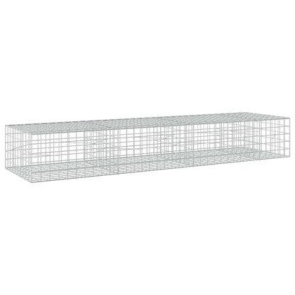vidaXL Gabion with 5 mm Wire and 10x10 cm Mesh 350x100x50 cm 2
