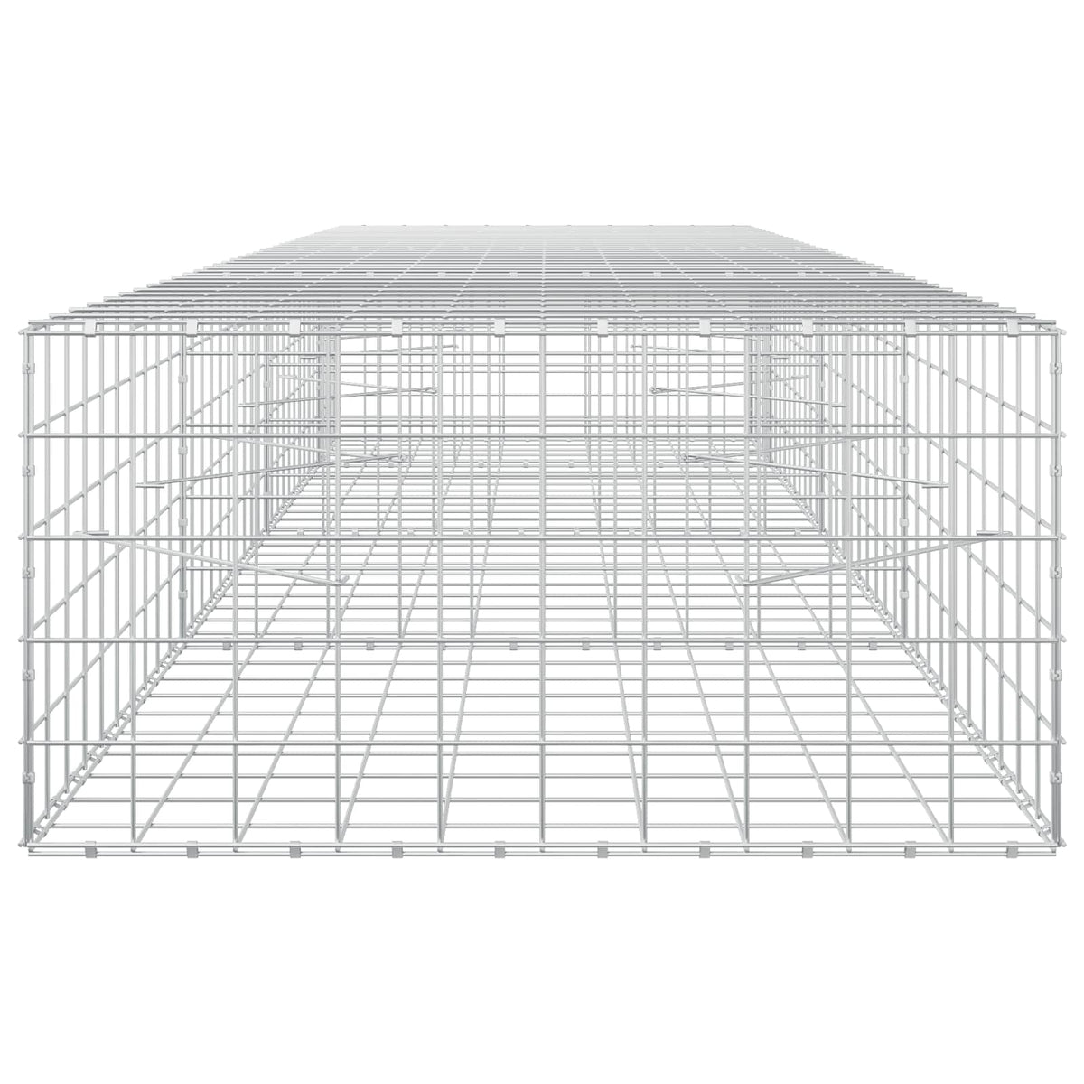 vidaXL Gabion with 5 mm Wire and 10x10 cm Mesh 350x100x50 cm 4