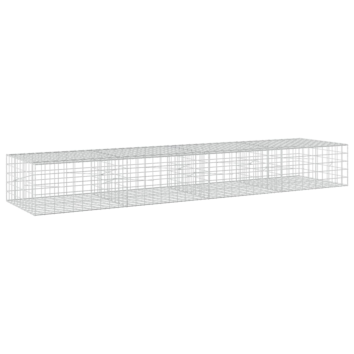 vidaXL Gabion with 5 mm Wire and 10x10 cm Mesh 400x100x50 cm 2