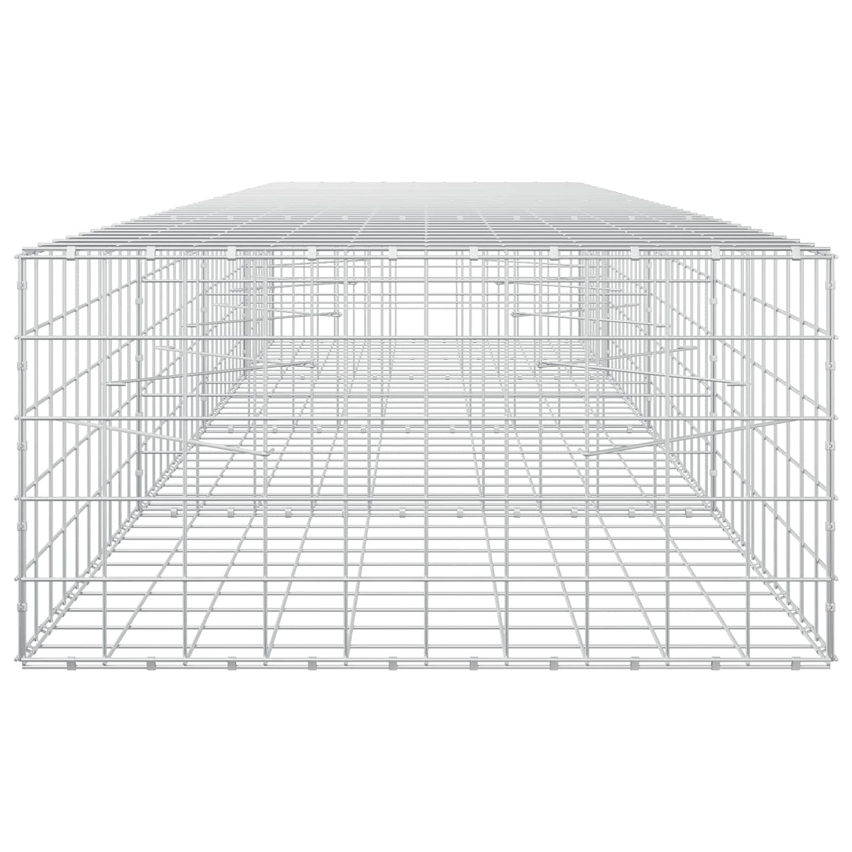 vidaXL Gabion with 5 mm Wire and 10x10 cm Mesh 400x100x50 cm 4