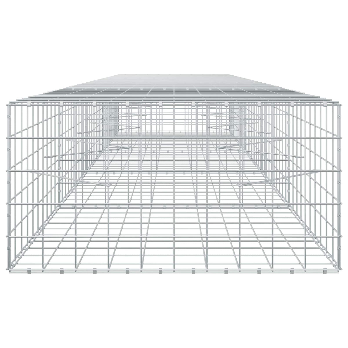 vidaXL Gabion with 5 mm Wire and 10x10 cm Mesh 450x100x50 cm 4