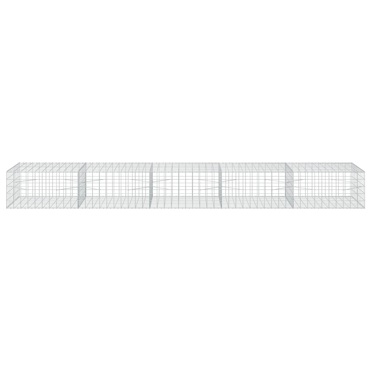 vidaXL Gabion with 5 mm Wire and 10x10 cm Mesh 500x100x50 cm 3