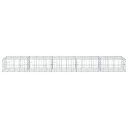 vidaXL Gabion with 5 mm Wire and 10x10 cm Mesh 500x100x50 cm 3