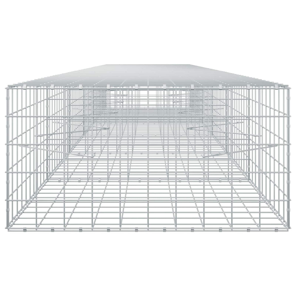 vidaXL Gabion with 5 mm Wire and 10x10 cm Mesh 600x100x50 cm 4