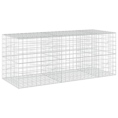 vidaXL Gabion with 5 mm Wire and 10x10 cm Mesh 250x100x100 cm 2