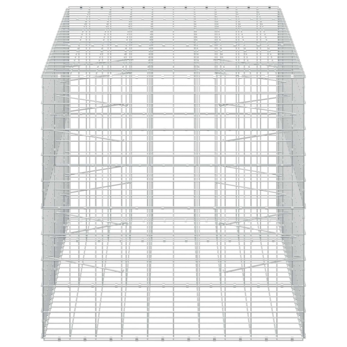 vidaXL Gabion with 5 mm Wire and 10x10 cm Mesh 250x100x100 cm 4