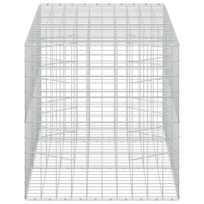 vidaXL Gabion with 5 mm Wire and 10x10 cm Mesh 250x100x100 cm 4