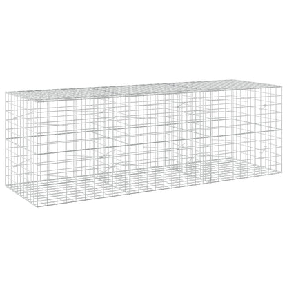vidaXL Gabion with 5 mm Wire and 10x10 cm Mesh 300x100x100 cm 2