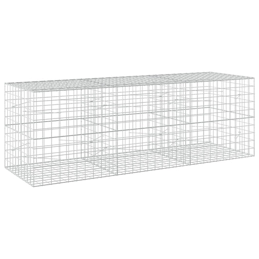 vidaXL Gabion with 5 mm Wire and 10x10 cm Mesh 300x100x100 cm 2